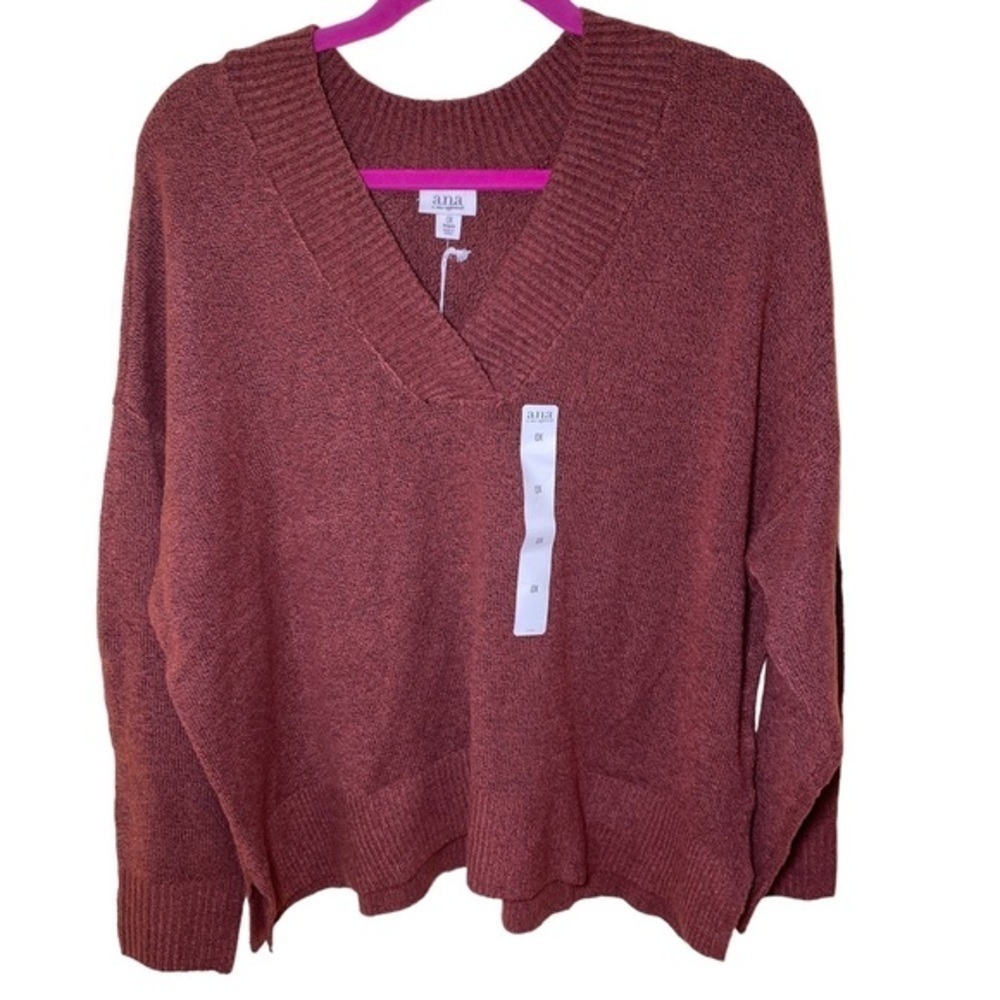 Ana vneck long sleeve sweater size 0X